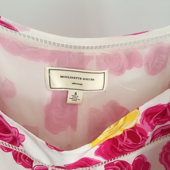 Anthro Floral Silk Dress | 8 - Picture 5 of 5